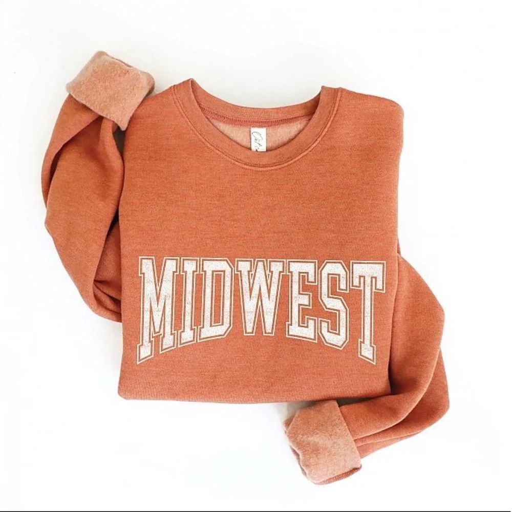 NWT Wool + Pepper Co. MIDWEST Unisex Crewneck